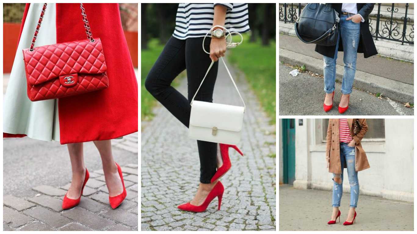 К чему одеть красные туфли