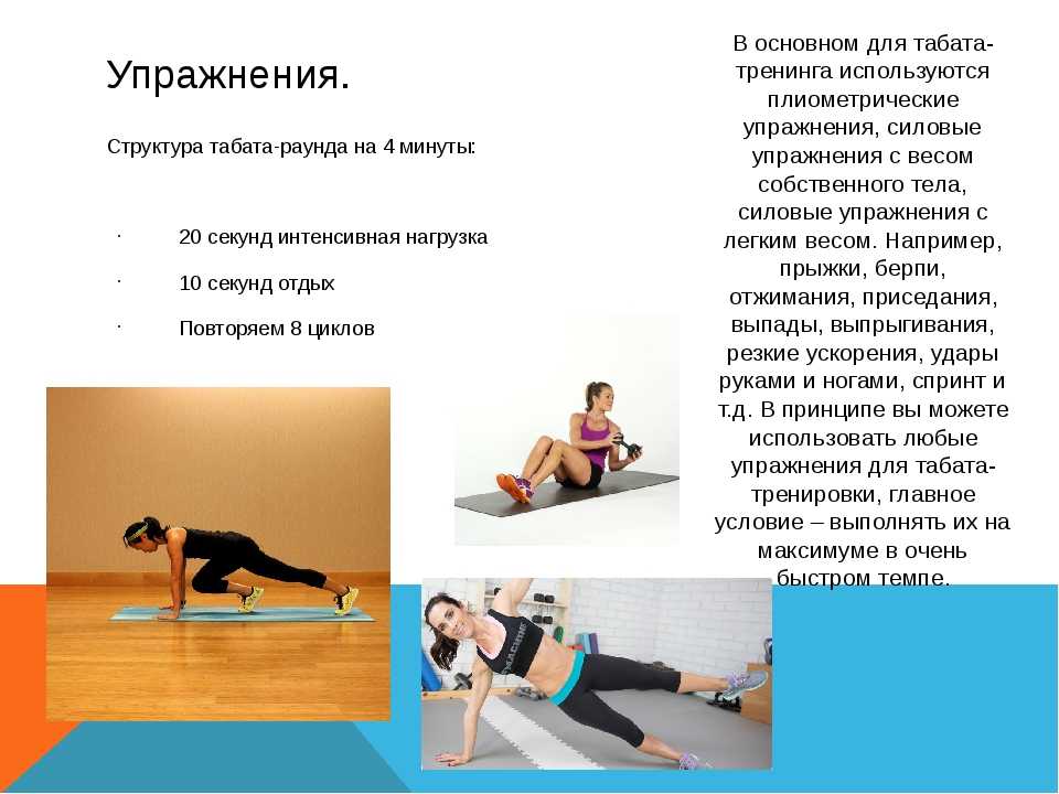 Упражнения табата 16 упражнений с фото | блог comfy