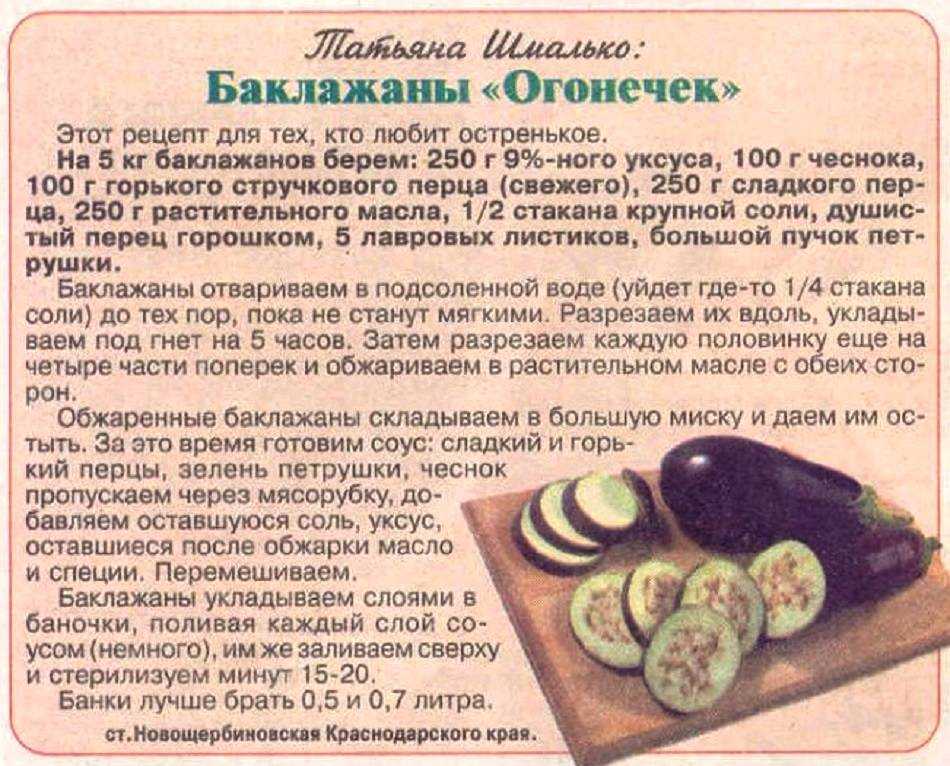  польза баклажанов для детей