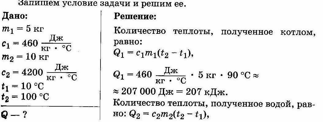 На диаграмме приведены значения количества теплоты необходимого для нагревания 1 кг