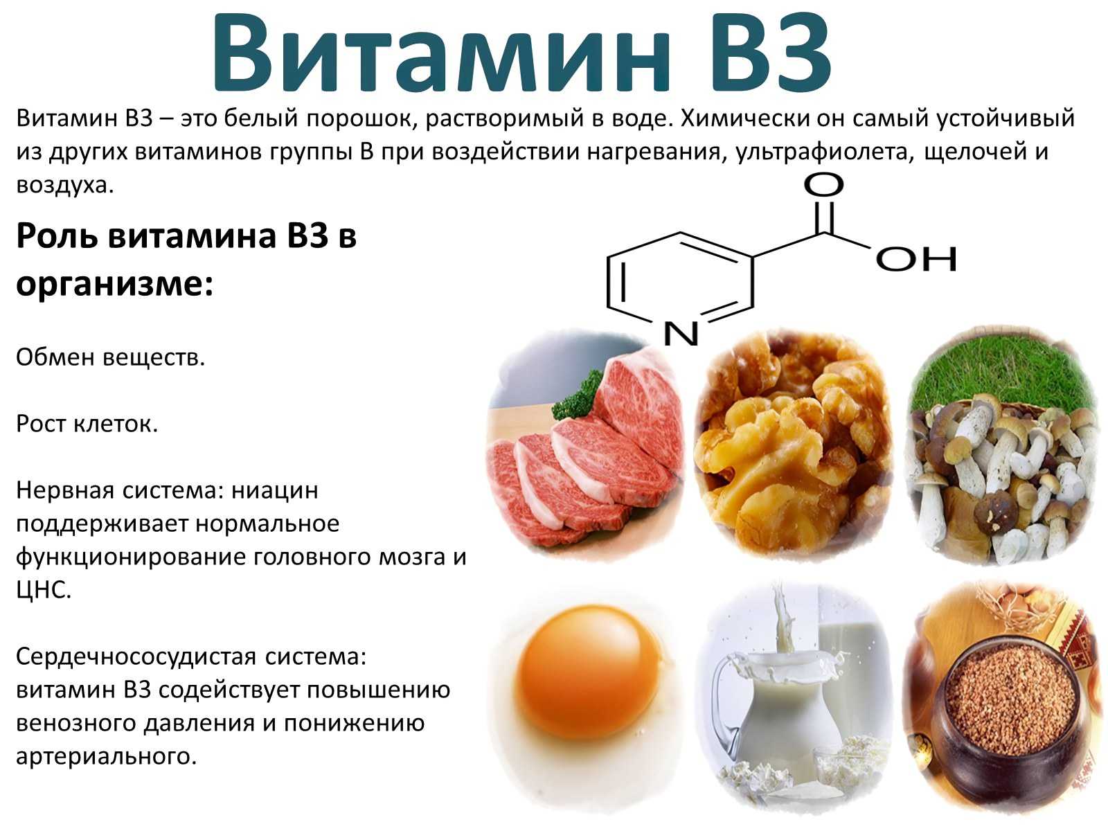 Витамин b3 функции