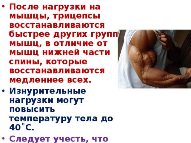 Восстановление мышц после тренировок – правила и особенности