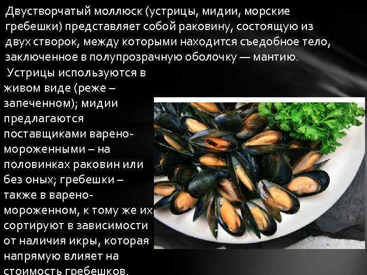 Мидии: польза и вред, калорийность, как вкусно приготовить