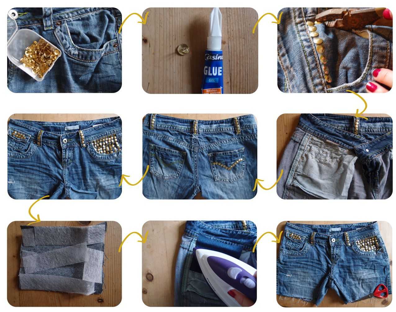 Как сделать модные рваные шорты из старых джинсов