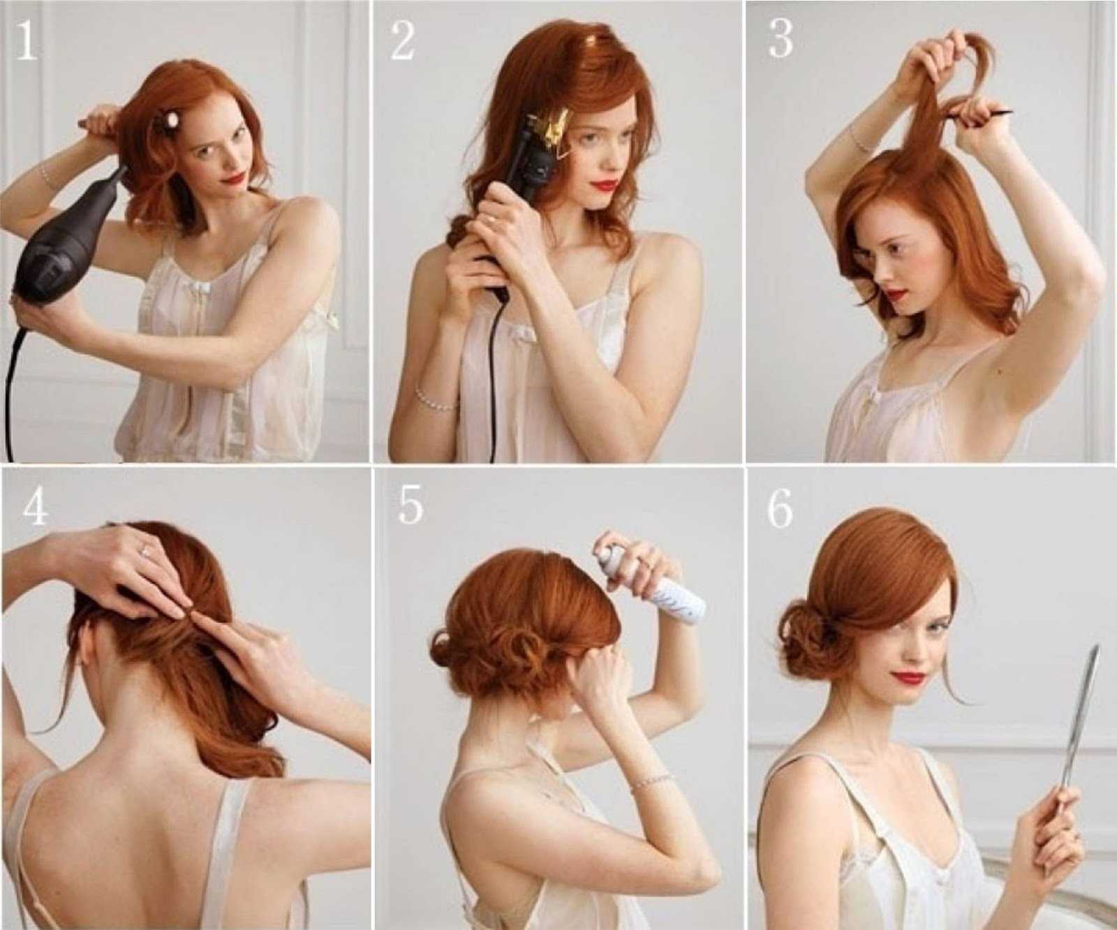 Как сделать красивую прическу или укладку на короткие волосы