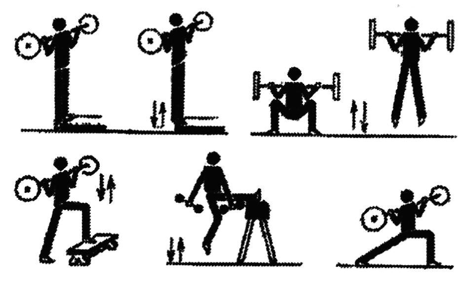 Силовые упражнения рисунки