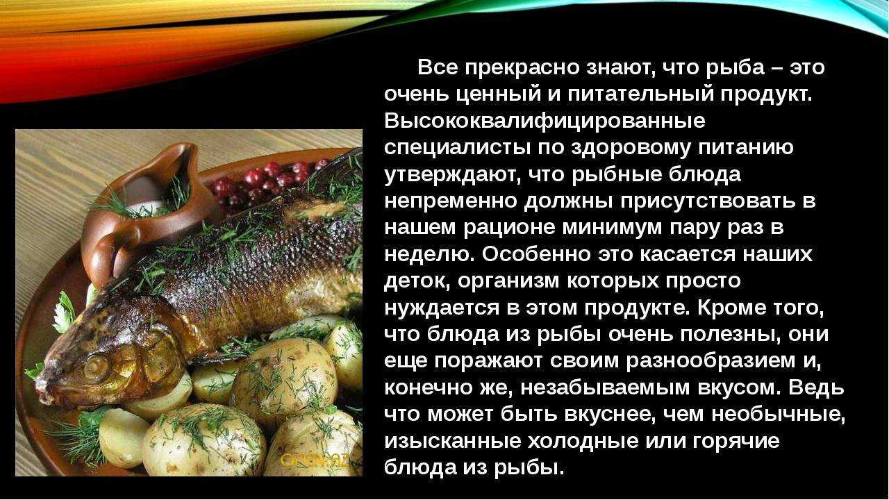 Презентация блюда из морепродуктов