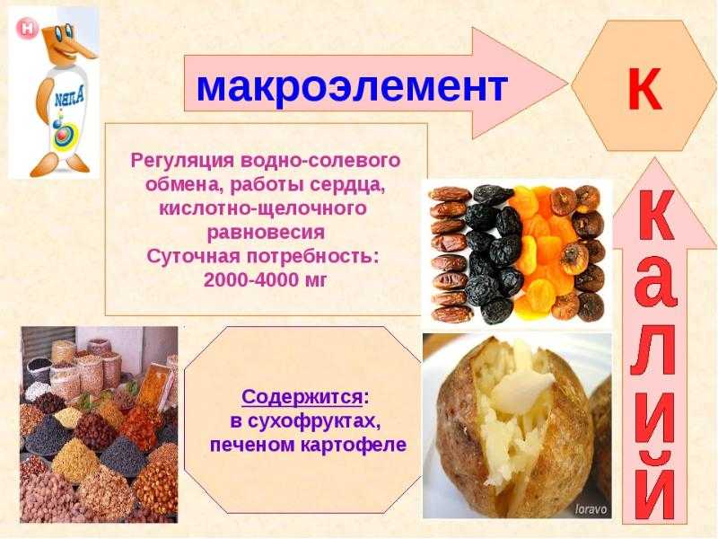 Минеральные вещества в продуктах питания презентация