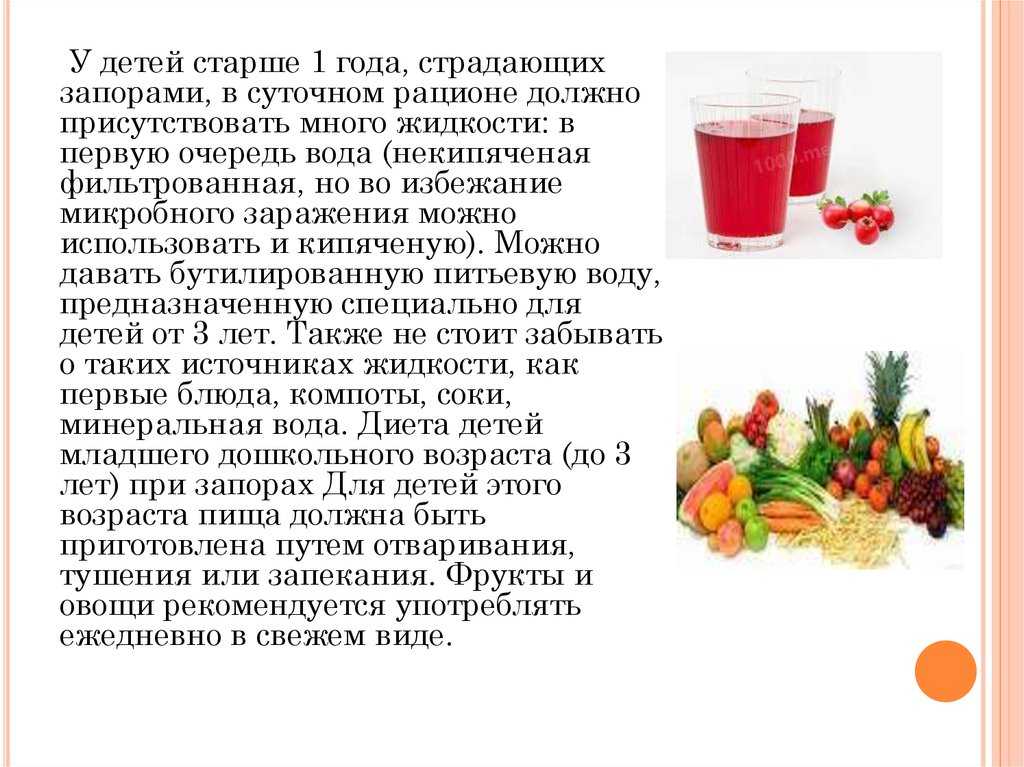 Диета при запорах: продукты, правила питания