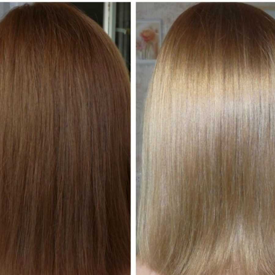 Как осветлить волосы на два тона без рыжины