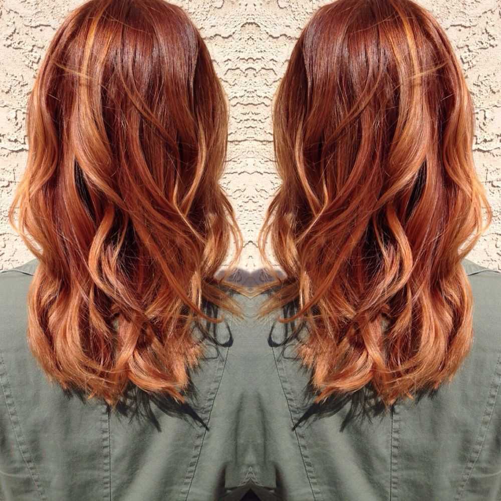 Фото окрашенных волос в рыжий цвет