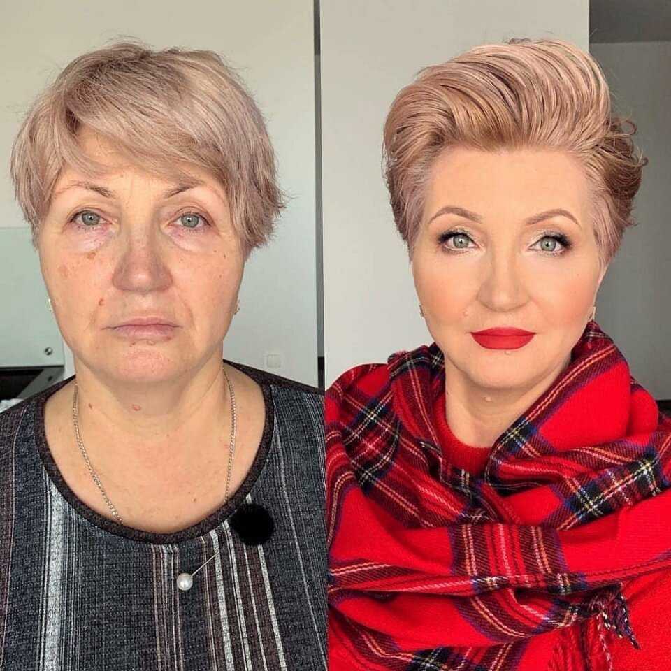 Возрастной макияж и прически