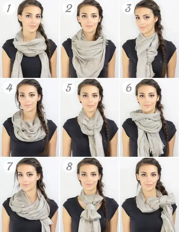 Правильно завязывать шарф