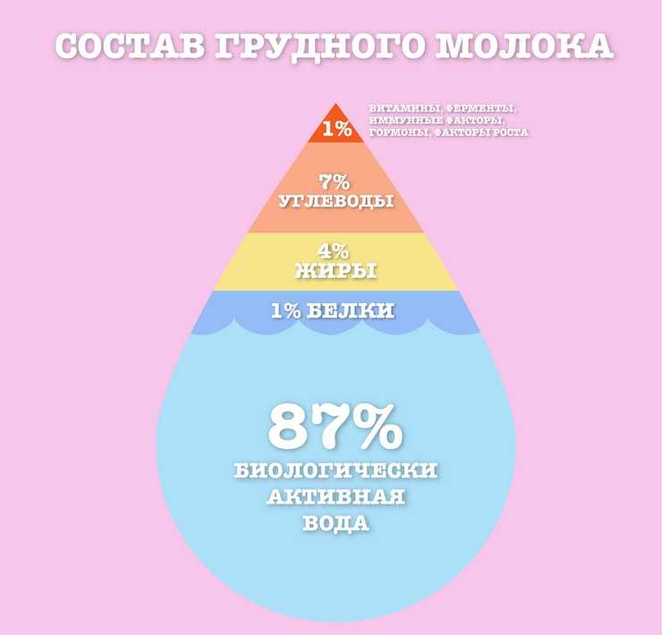 Состав грудного молока женщины