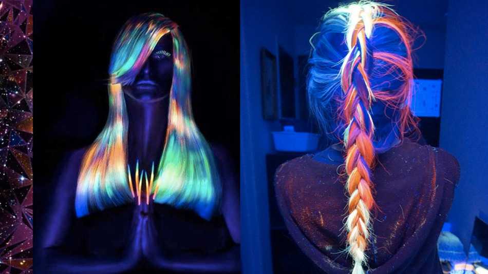 Как сделать неоновую краску для волос в домашних условиях