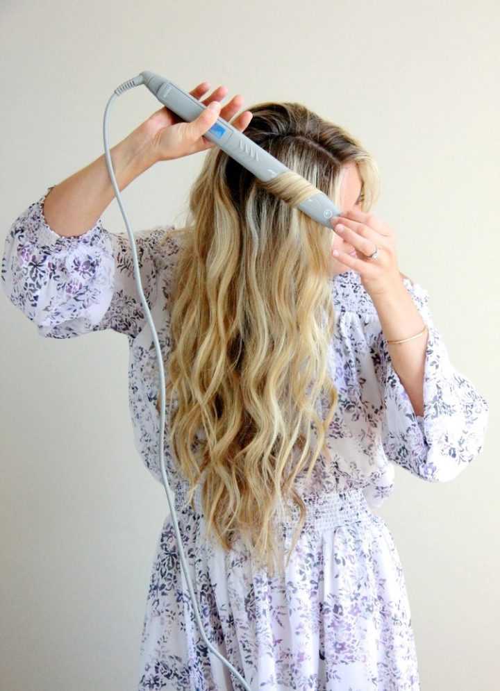 Как накрутить кончики на длинных волосах