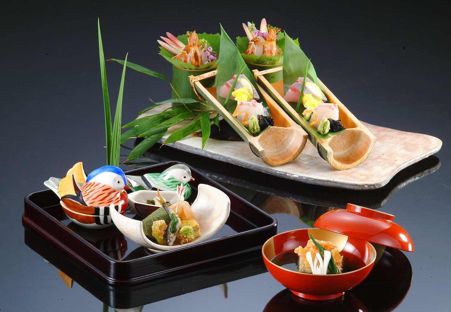 Подача блюд японской кухни