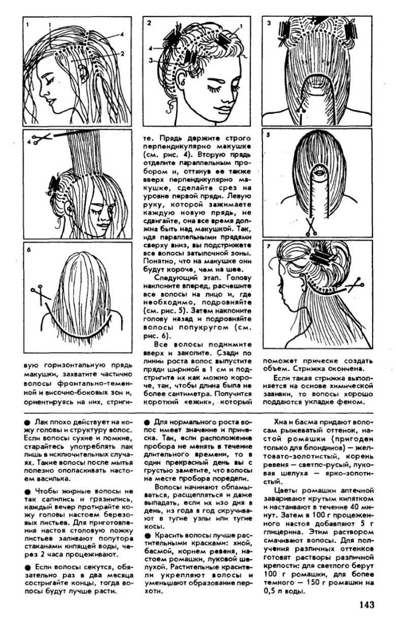 Как стричь рапсодию на средние волосы схема